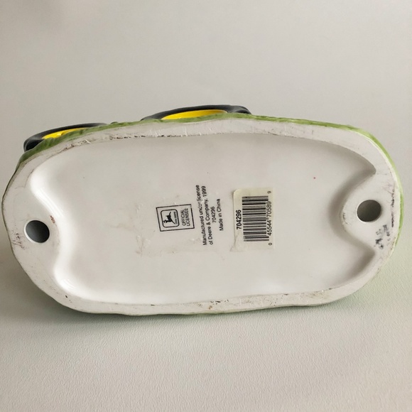 John Deere Johnny Tractor Ceramic Figure w Cowboy Hat - Picture 7 of 10